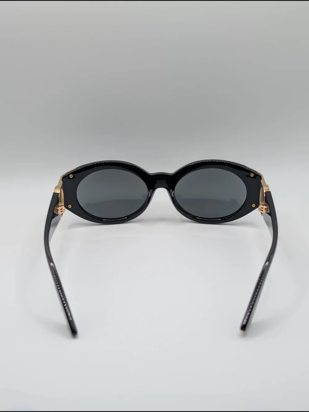 NIB Versace Black Medusa Oval VE4503U Gold Details